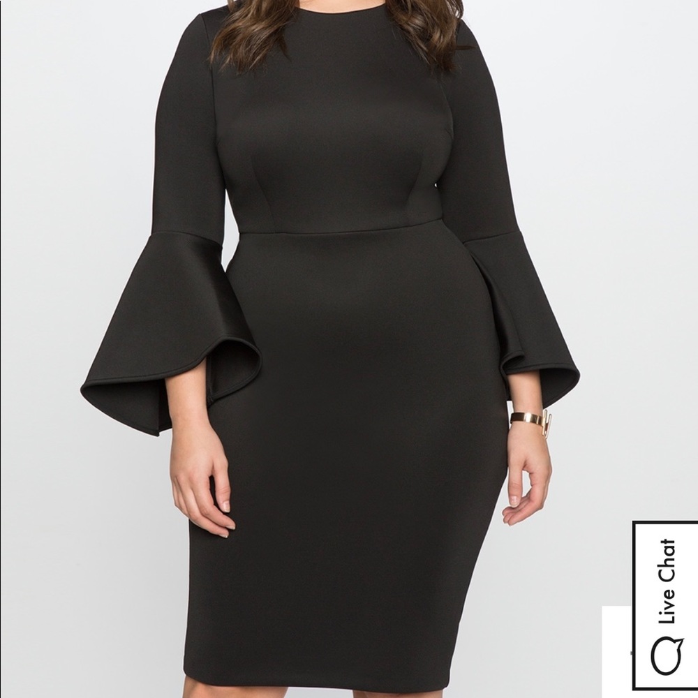 NWT Womens Eloquii black dress
